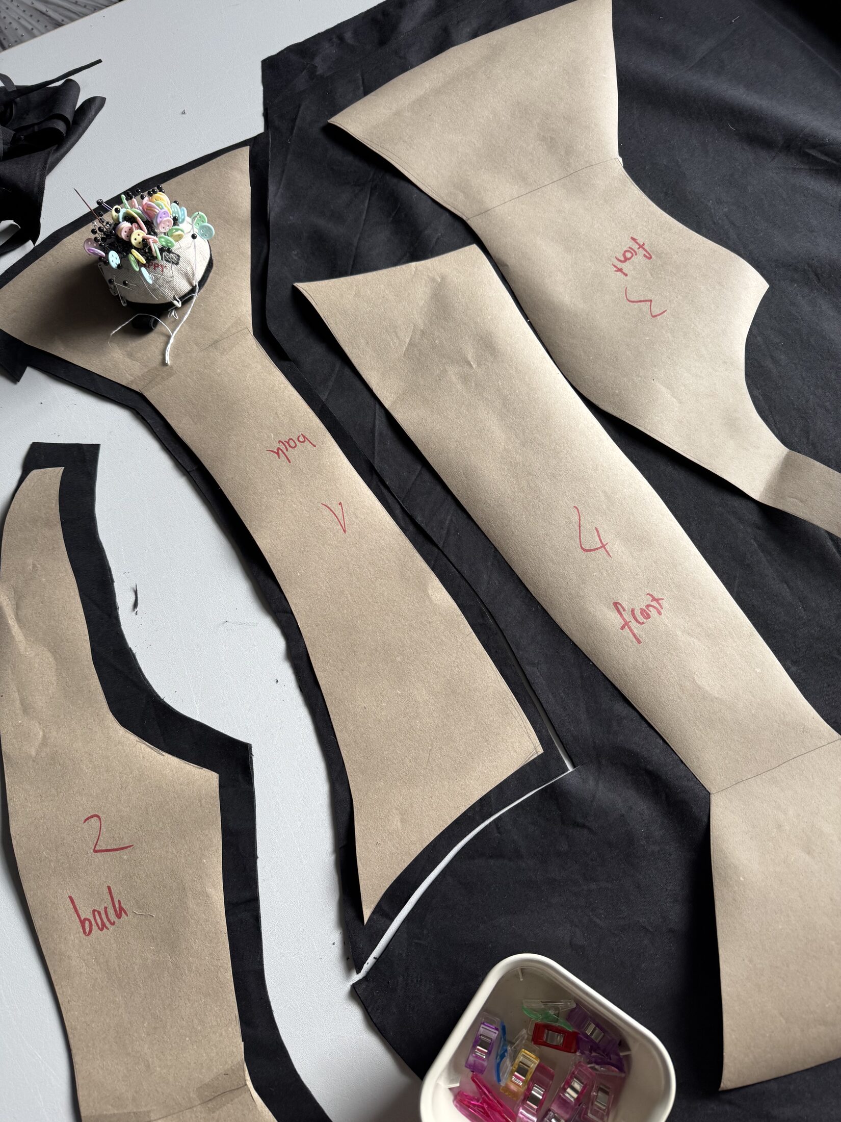 Finished garment detail from Heartfelt Signature Collection